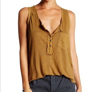 Free People Traveler Linen Tank